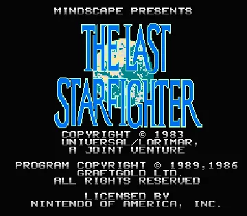 Last Starfighter, The (USA) screen shot title